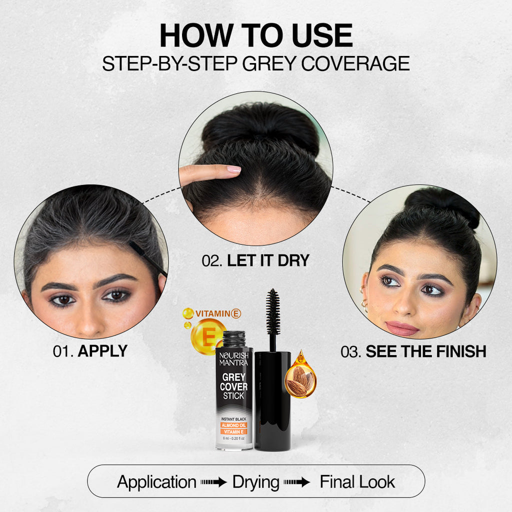Grey Cover Stick For Instant Grey Hair Coverage